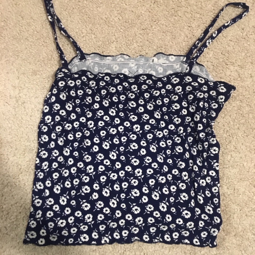 Flower pattern cropped cami